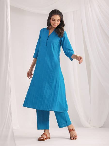 Janasya Women Kurta Pant Set