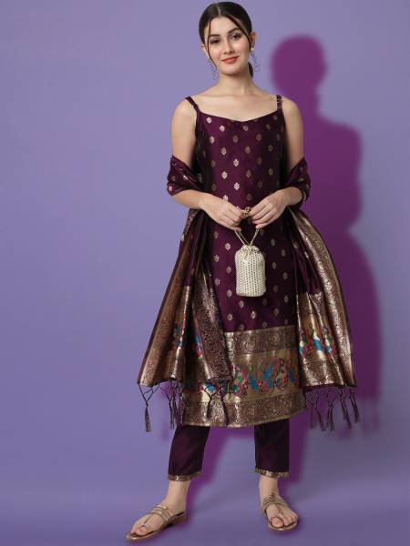 VredeVogel Women Kurta Pant Dupatta Set