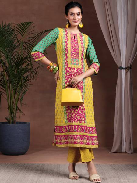 LIBAS Women Kurta Pant Set