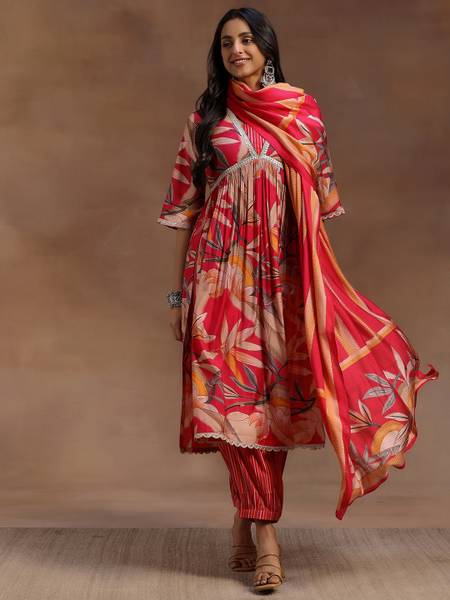 LIBAS Women Kurta Salwar Dupatta Set