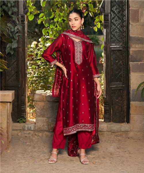Indo Era Women Kurta Pant Dupatta Set