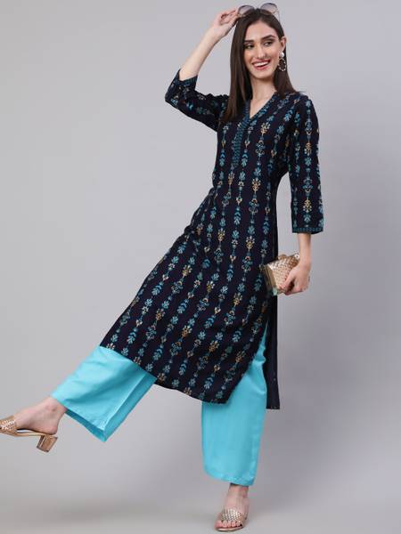 SAK JAIPUR Women Kurta Palazzo Set