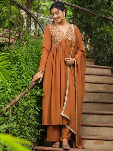 Janasya Women Kurta Palazzo Dupatta Set