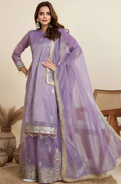 Convey Cloth Women Kurta Sharara Dupatta Set