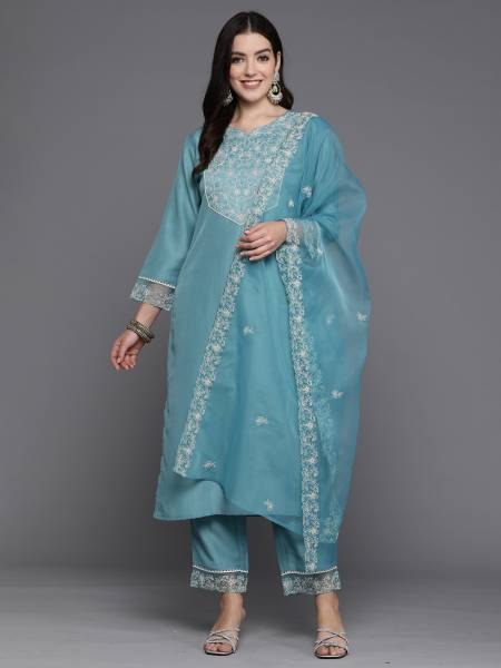 Indo Era Women Kurta Pant Dupatta Set