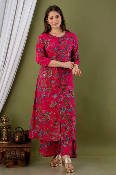 TASHIFEBTEX Women Kurti Palazzo Set