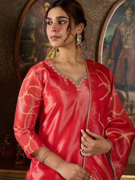 Indo Era Women Kurta Pant Dupatta Set