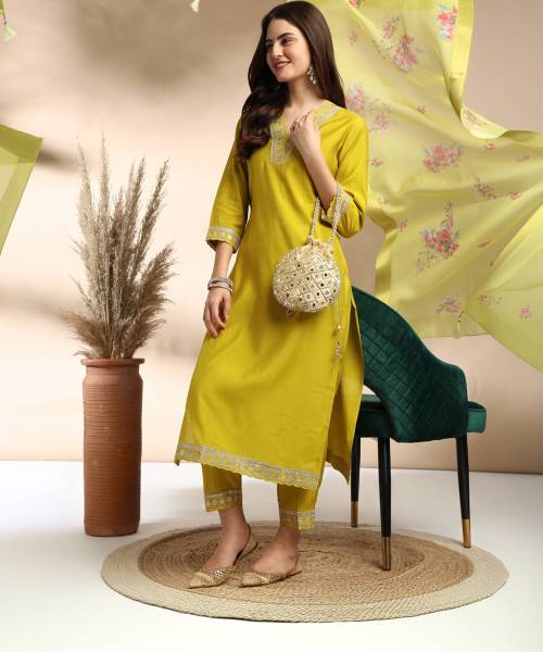 MOKOSH Women Kurta Pant Dupatta Set