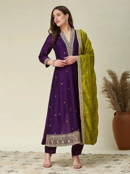 MOKOSH Women Kurta Pant Dupatta Set