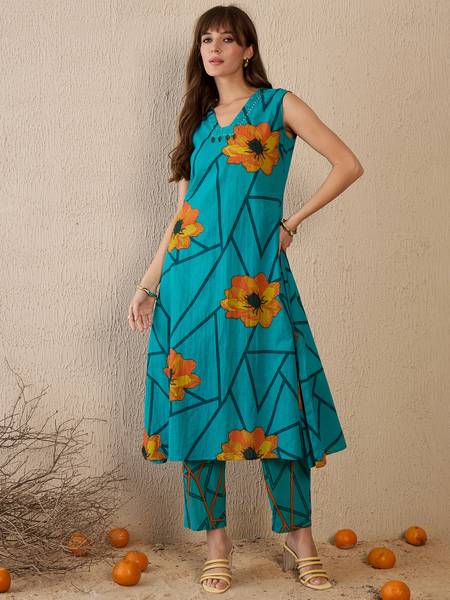 Indo Era Women Kurta Pant Set