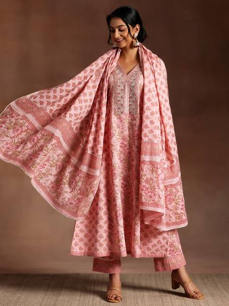 LIBAS Women Kurta Palazzo Dupatta Set