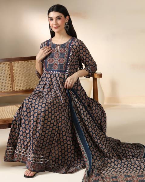 Mizaz Women Kurta Pant Dupatta Set