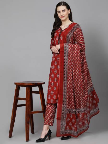 his&her Women Kurta Pant Dupatta Set