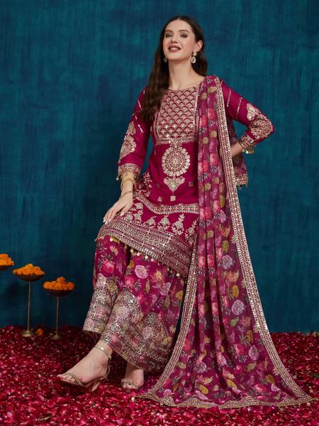 Tasrika Women Kurta Sharara Dupatta Set