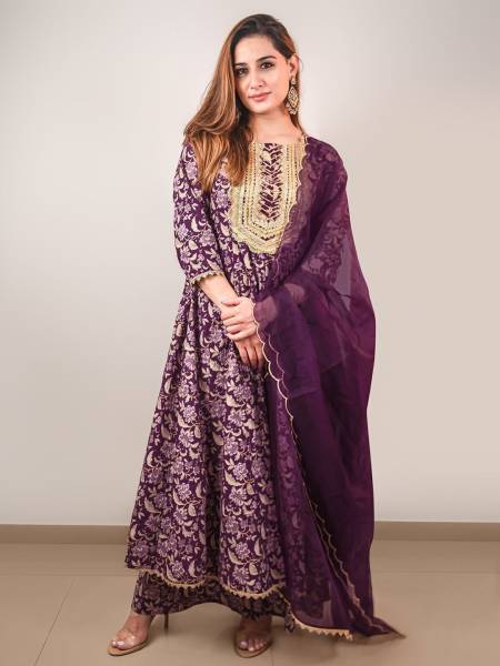 Janasya Women Kurta Palazzo Dupatta Set