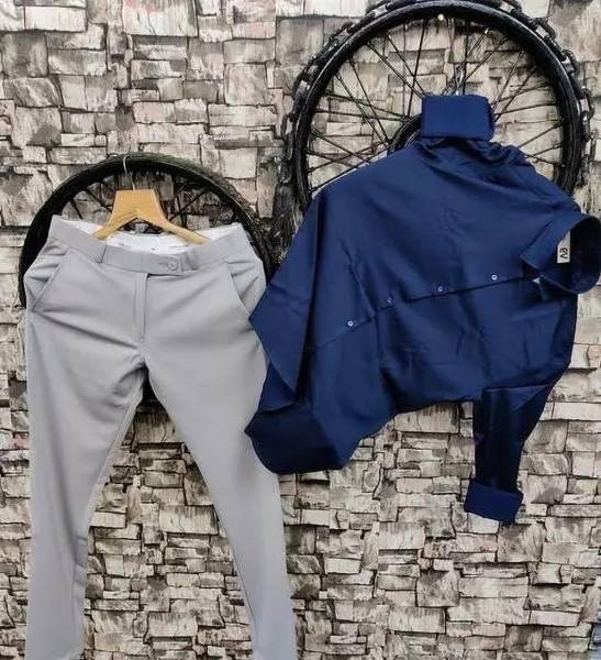 Black Deer Men Shirt Pant Set