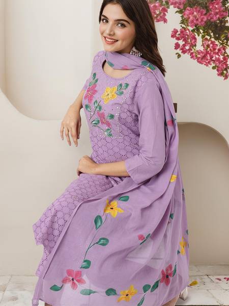Ishin Women Kurta Pant Dupatta Set