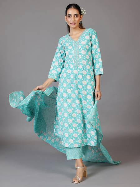 LIBAS Women Kurta Pant Dupatta Set