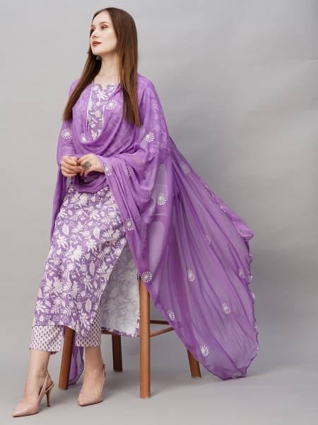 Gosriki Women Kurta Pant Dupatta Set