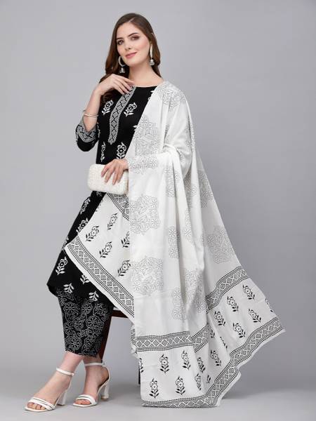 Jaipuri Bunaai Women Kurta Pant Set