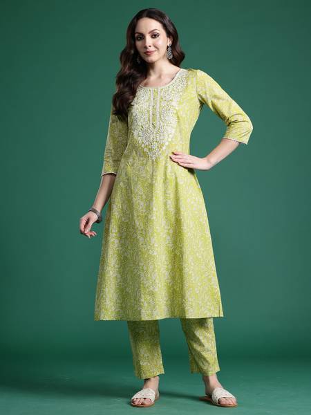 Indo Era Women Kurta Pant Set
