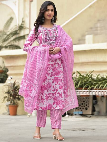 GEHU GARMENTS Women Kurti Pant Dupatta Set