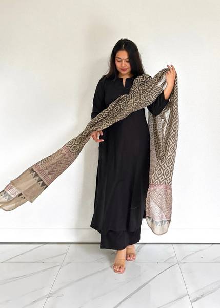 Anni Designer Women Kurta Palazzo Dupatta Set