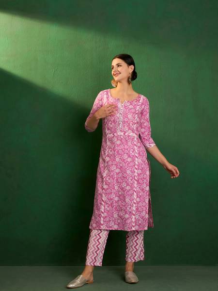 Sangria Women Kurta Pant Set