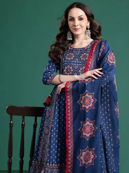 Indo Era Women Kurta Pant Dupatta Set