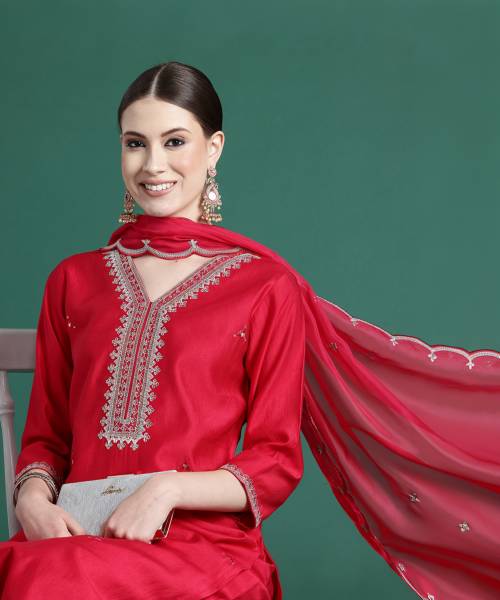 Indo Era Women Kurta Pant Dupatta Set