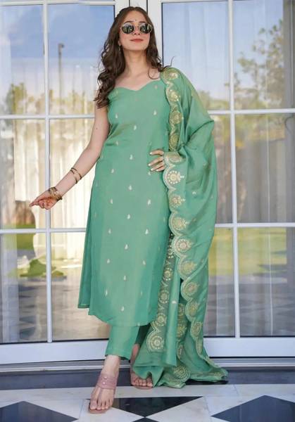 Trijal Fab Women Kurta Pant Dupatta Set