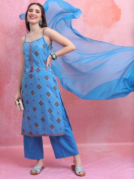 KETCH Women Palazzo Dupatta Set