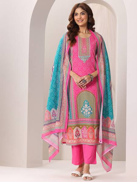 LIBAS Women Kurta Pant Dupatta Set