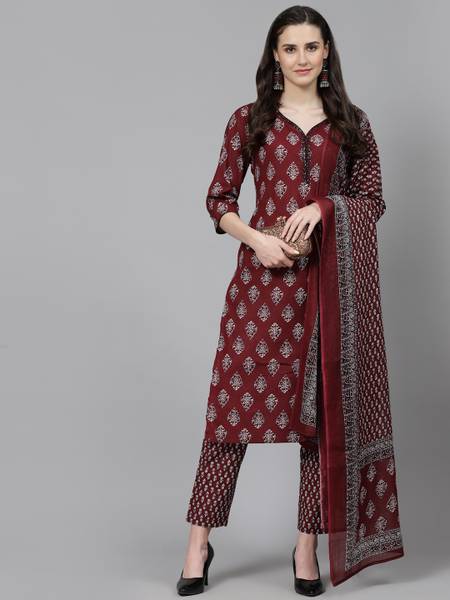 his&her Women Kurta Pant Dupatta Set