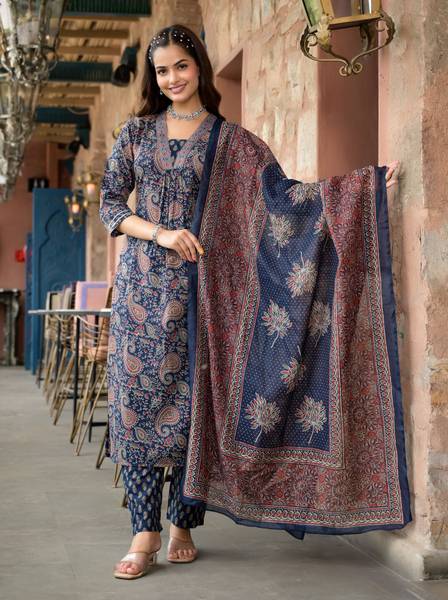 Klosia Women Kurta Pant Dupatta Set