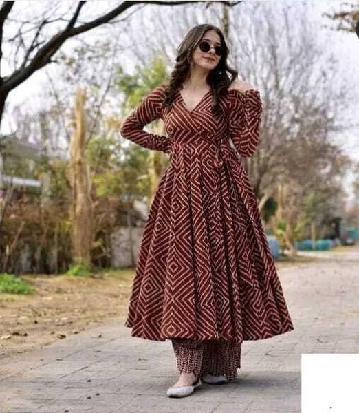 FABFOZY Women Kurta Palazzo Set