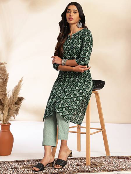 Janasya Women Kurta Pant Set