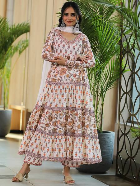 LIBAS Women Kurta Palazzo Dupatta Set