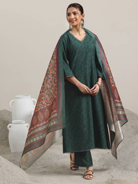 LIBAS Women Kurta Pant Dupatta Set