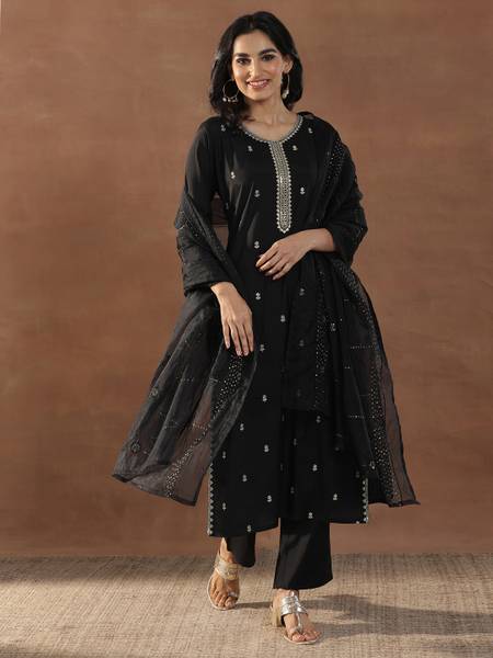LIBAS Women Kurta Pant Dupatta Set