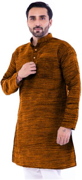 Aaryavar Men Self Design Straight Kurta