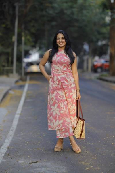 Anni Designer Floral Print Kurta, Palazzo & Dupatta Set