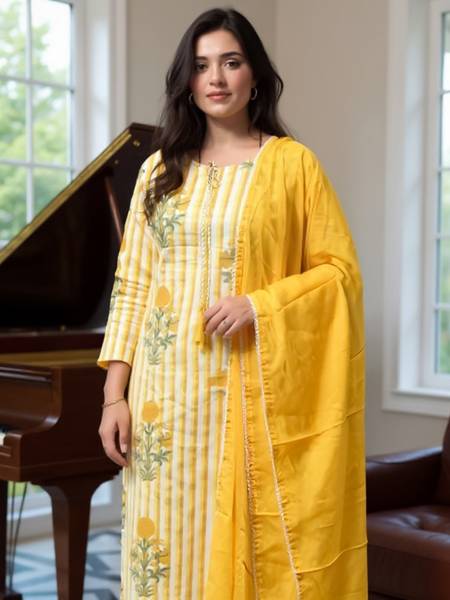Indo Era Women Kurta Pant Dupatta Set