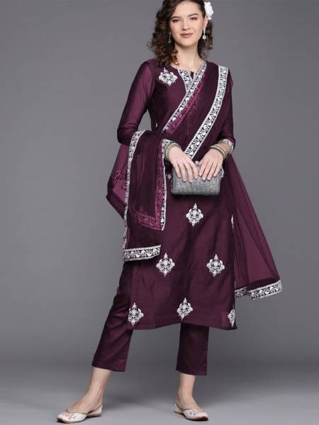 PILUDI Women Kurta Pant Dupatta Set