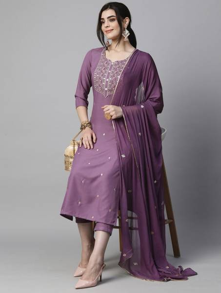 Shree Ramkrishna Fab Women Kurta Pant Dupatta Set