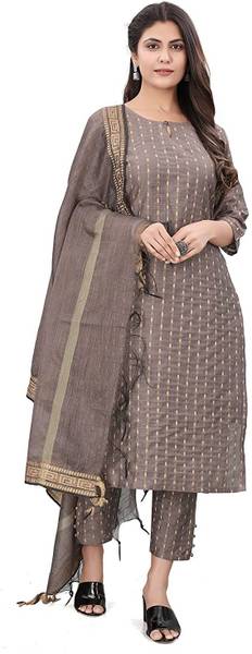 indoethnic Women Kurti Pant Dupatta Set