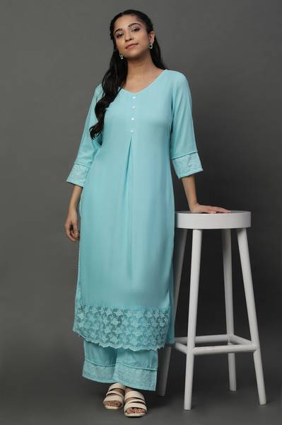 Aurelia Women Kurta Palazzo Set