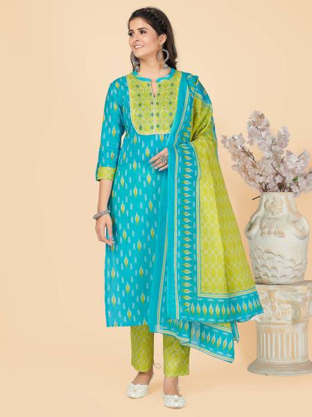 VBUYZ Women Kurta Pant Dupatta Set