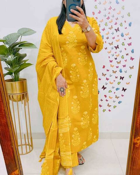 sa2 Women Kurta Pant Dupatta Set