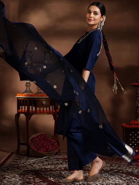 LIBAS Women Kurta Pant Dupatta Set